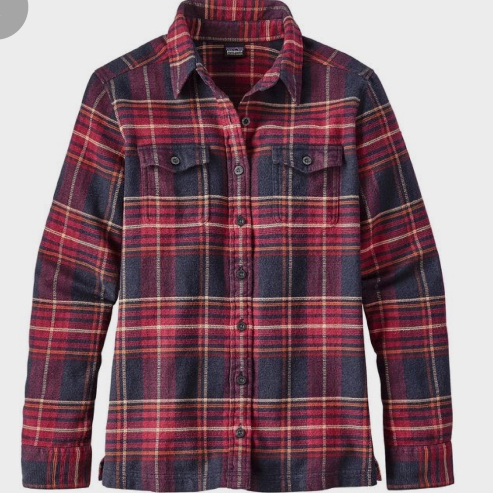 NWOT Patagonia Organic Cotton Fjord Flannel Button Down